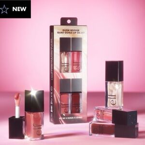e.l.f. Glow Reviver Quad Goals Lip Oil Kit – 4-Piece Set | NWT